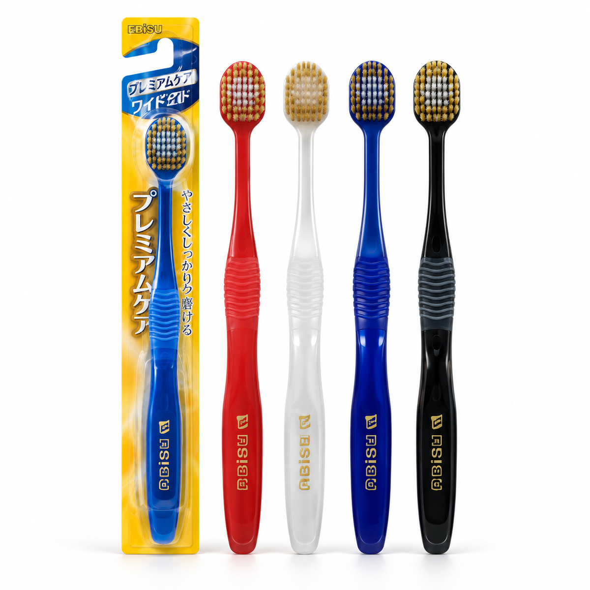 Nevellora Wide Head Textured Handle Toothbrushes