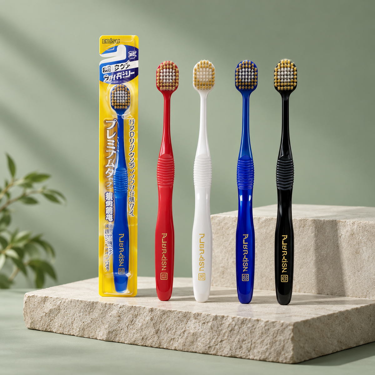 Nevellora Wide Head Textured Handle Toothbrushes
