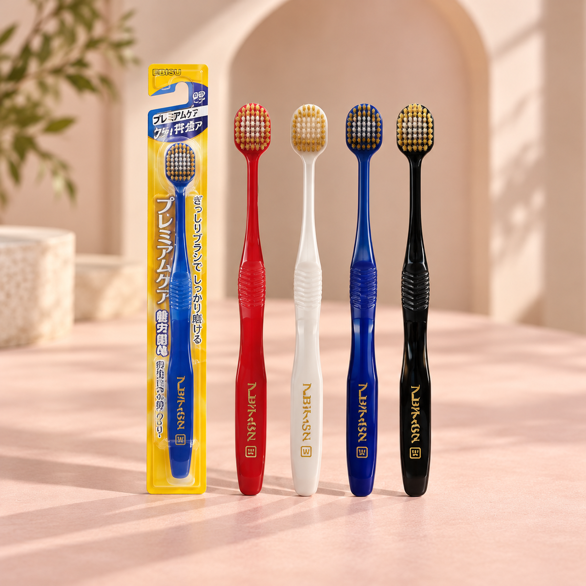 Nevellora Wide Head Textured Handle Toothbrushes